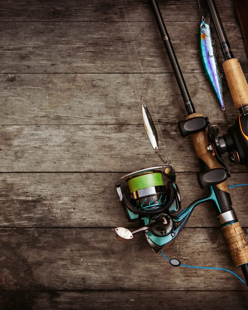Fishing lures and spinning tackle